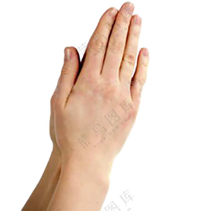 双手祈祷免扣图