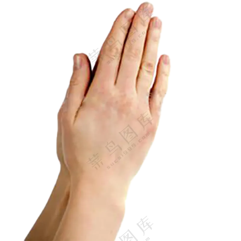 双手祈祷免扣图