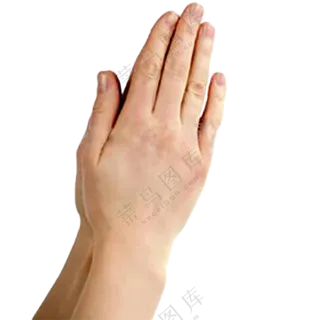 双手祈祷免扣图