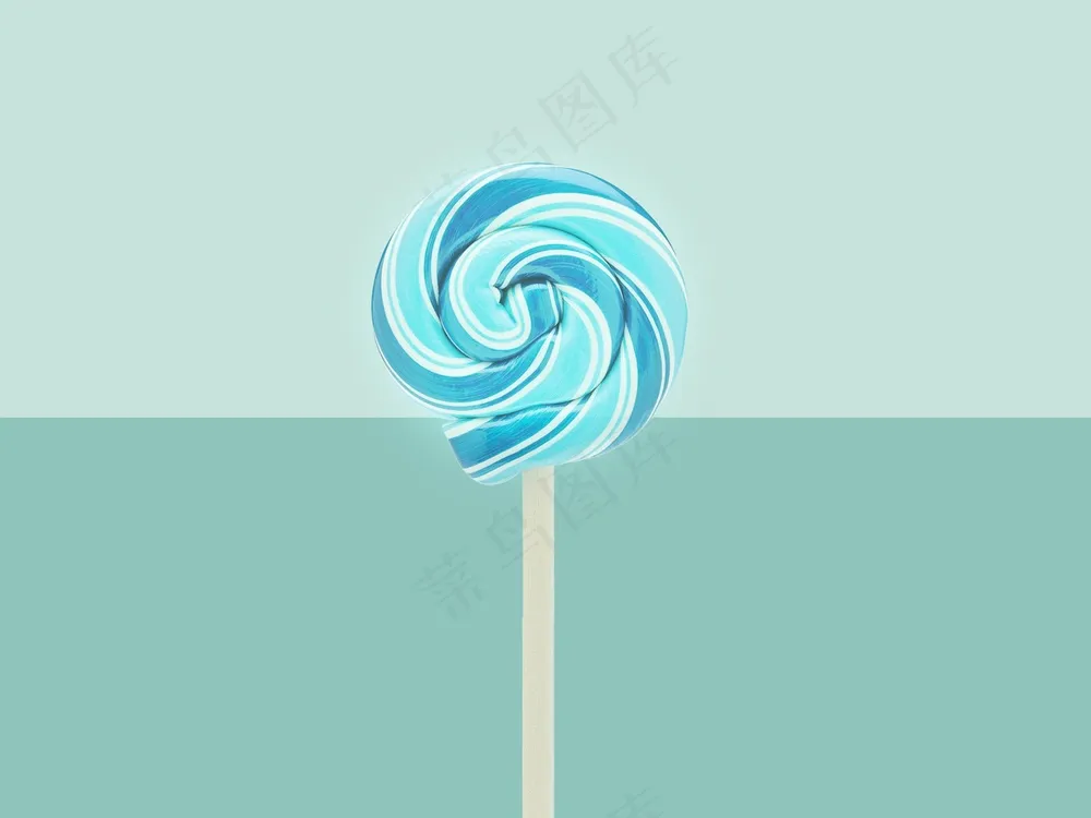 免费 蓝色棒棒糖 素材图片