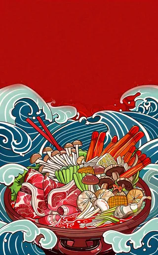 中餐美食食物背景