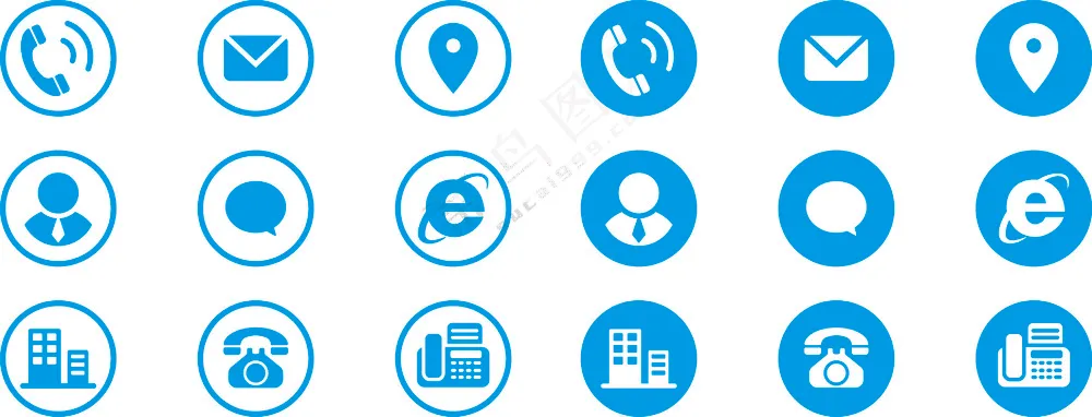 手机名片邮箱网址图标