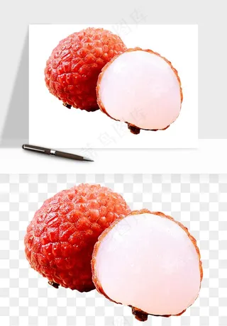 荔枝妃子笑水果png免抠