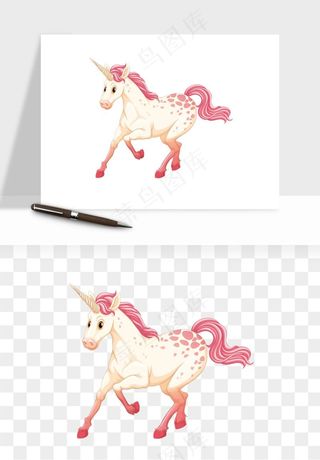 卡通独角兽天马飞马png免抠