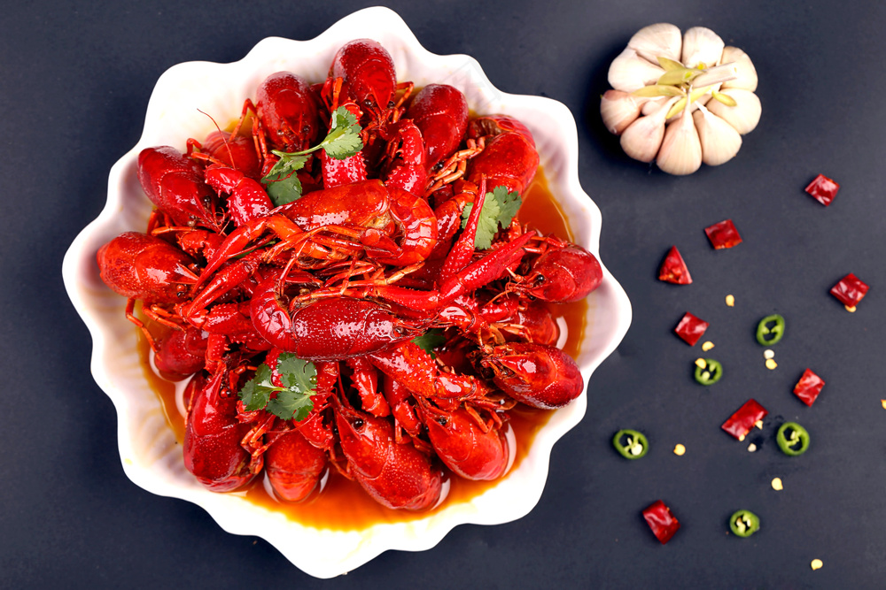 麻辣小龙虾美食图片