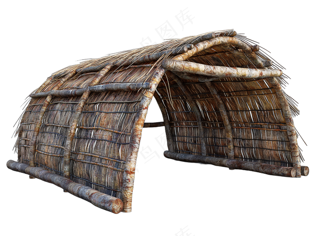 png免抠古代木构临时建筑