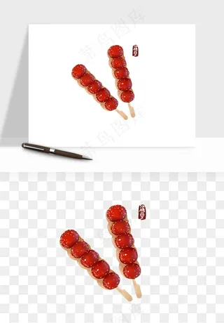 冰糖葫芦png免抠