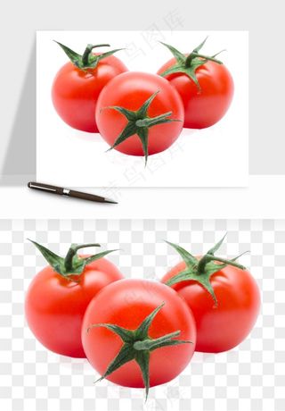 西红柿番茄圣女果png免抠