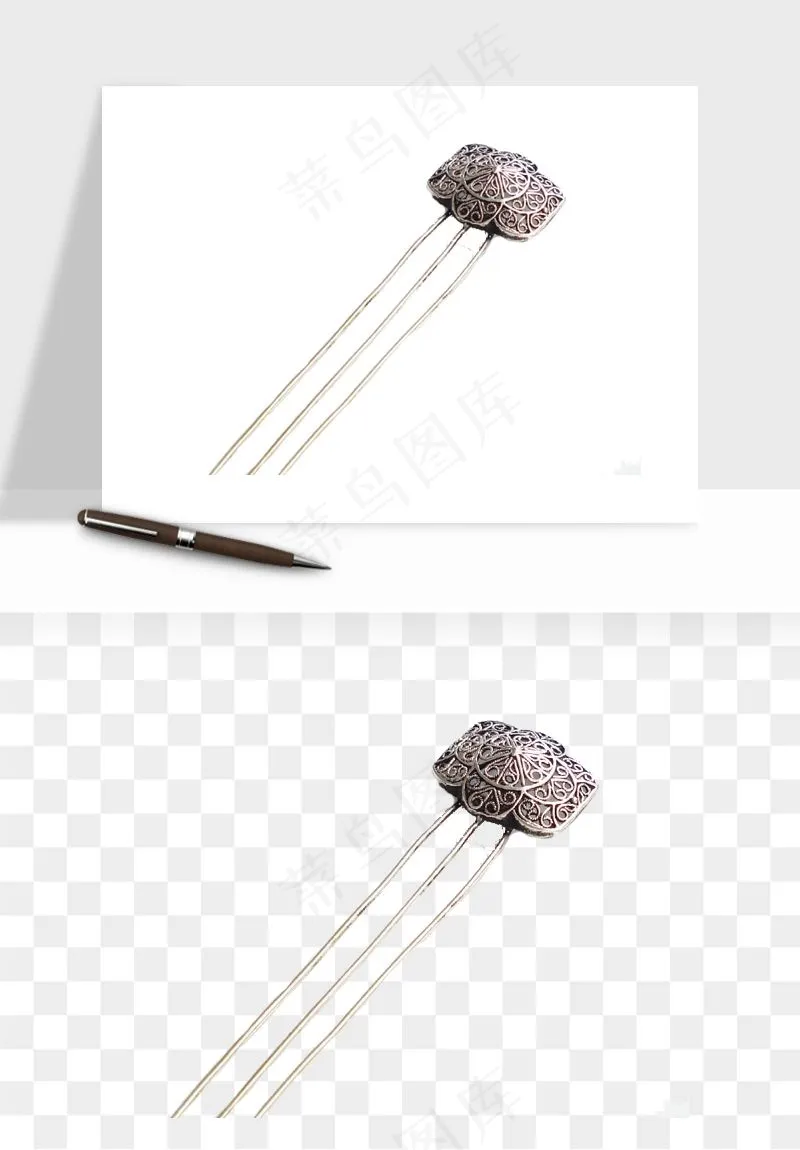 古风发簪头饰配饰png免抠