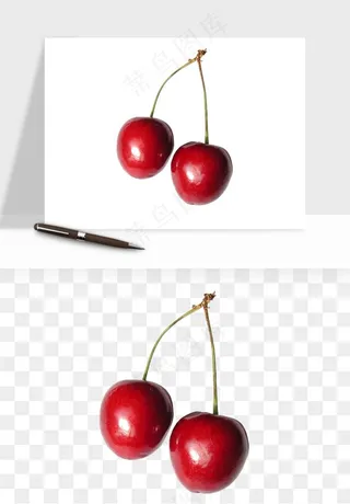 樱桃车厘子水果png免抠