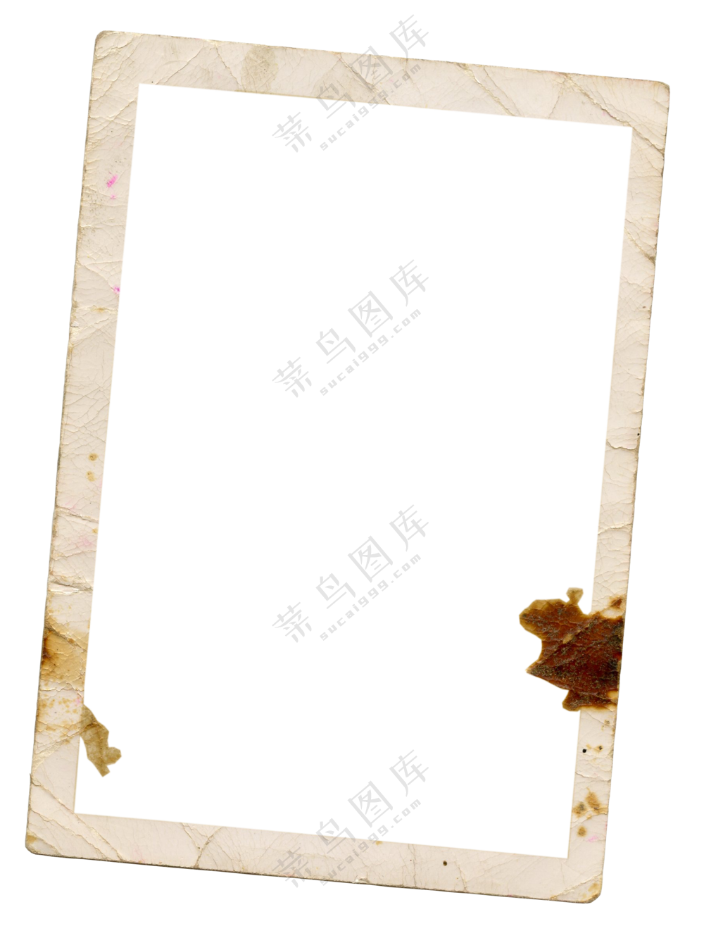 污渍纹理复古怀旧相框免抠图片素材