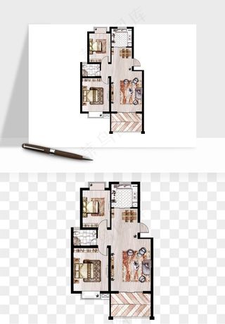 楼盘户型建筑图png免抠