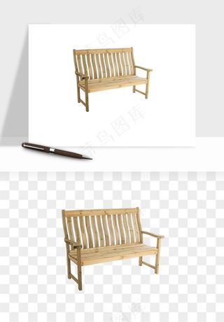 中式长椅长桌木桌png免抠