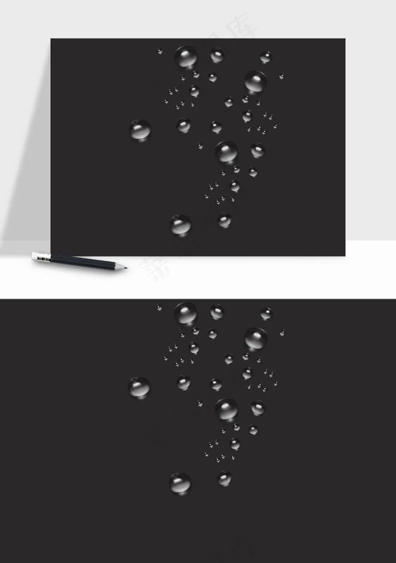 雨水雨滴水珠下雨元素png免抠