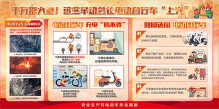 电动自行车消防安全宣传展板