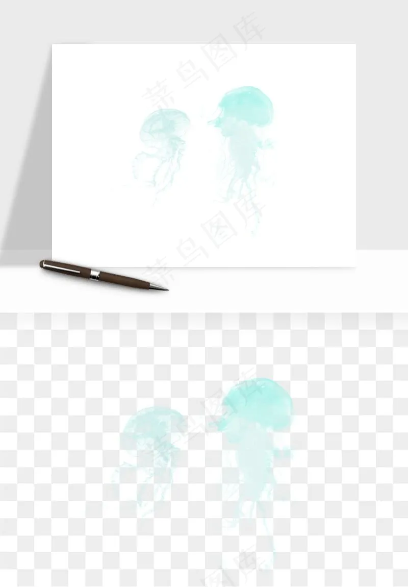 水母章鱼海底生物png免抠图