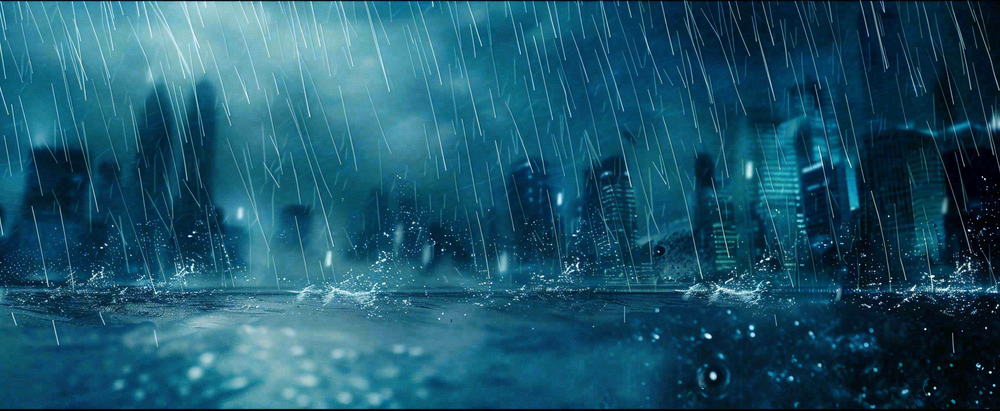 暴雨预警暴雪预警通知公告背景