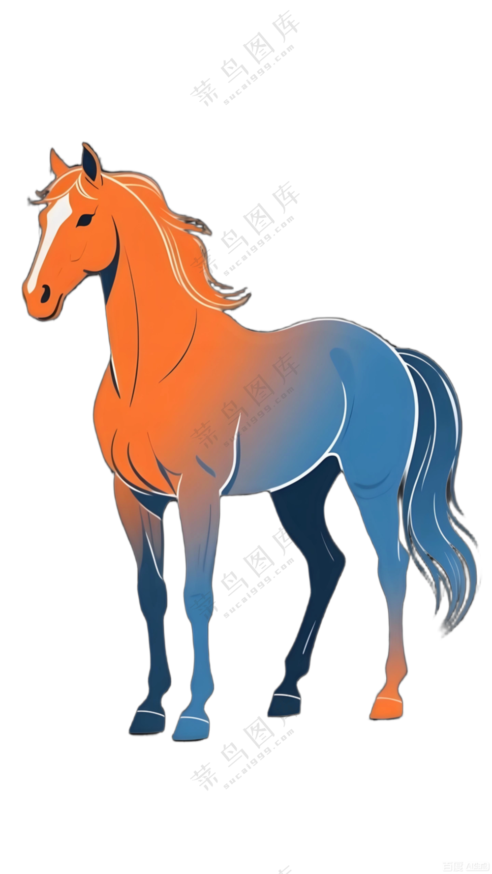 现代 简约 马 春节 马年