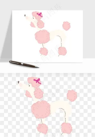 手绘狗狗宠物png免抠