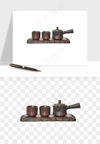 中国风茶壶茶几png免抠图