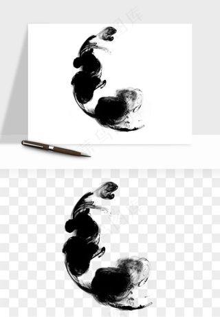 墨迹水墨圆圈圆环边框