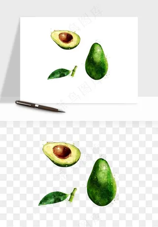 牛油果水果png免抠