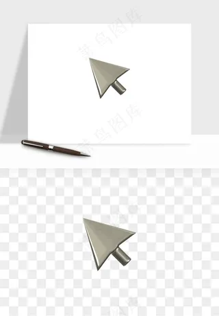 立体潮流金属质感小装饰png免抠