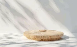 美妆护肤3d展台清新背景