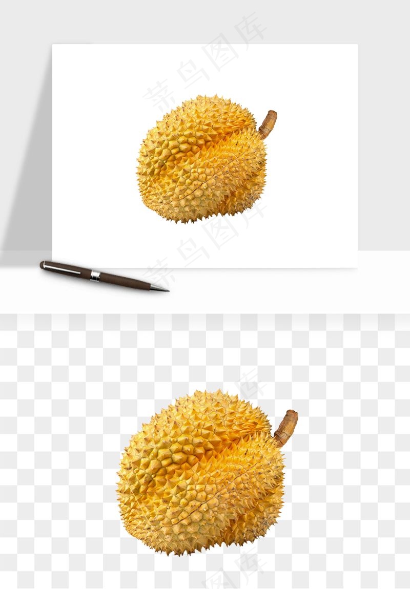 榴莲果肉水果png免抠