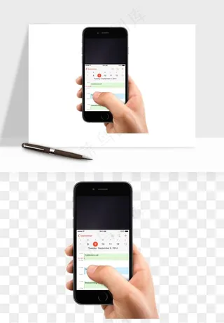 手拿手机素材png免抠