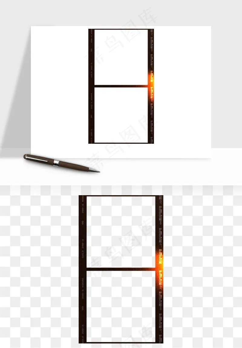 电影黑胶胶片元素png免抠