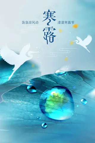 寒露节气传统活动宣传海报