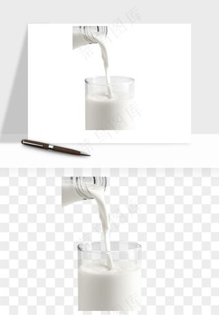 飞溅的牛奶牛奶杯元素png免抠