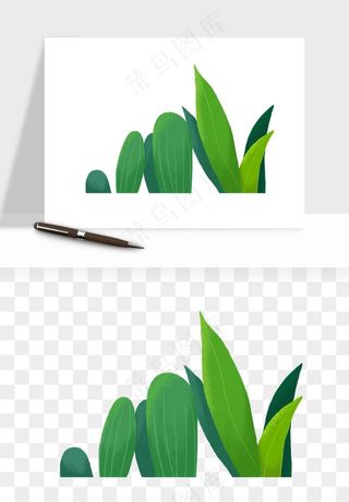 植物花卉边框装饰png免抠