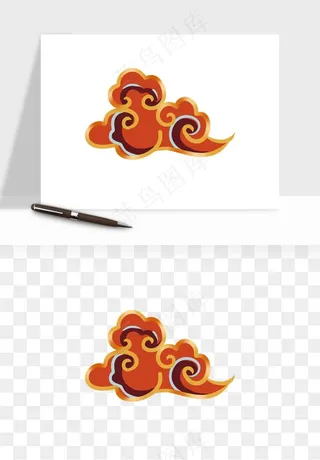 国潮敦煌云纹祥云云彩png免抠