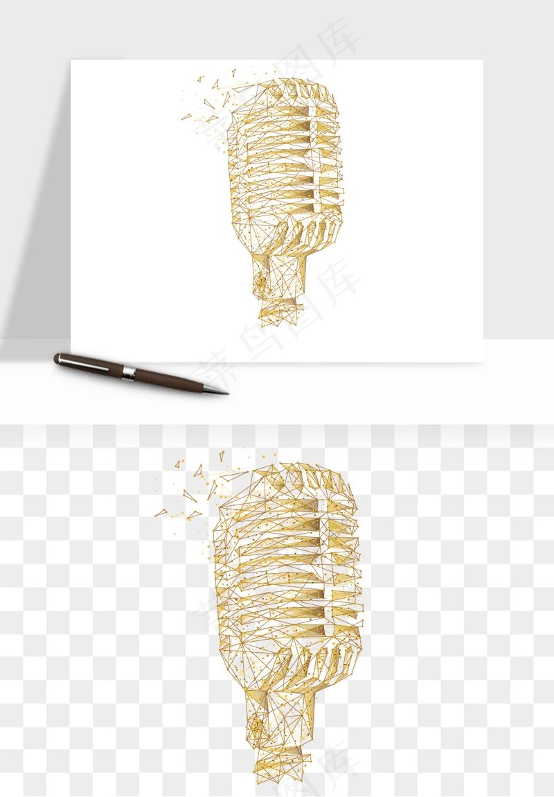 话筒直播麦克风png免抠