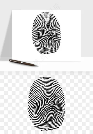 指纹手指纹路png免抠
