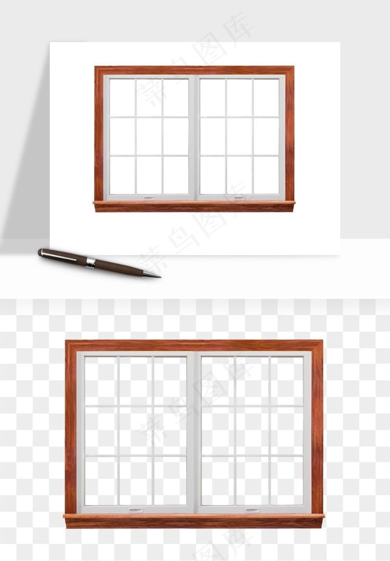 简约窗户png免抠