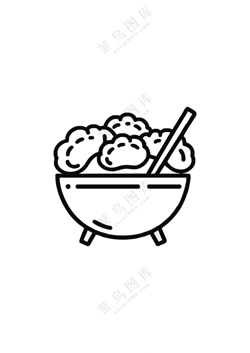 饺子馆Logo简约风矢量图