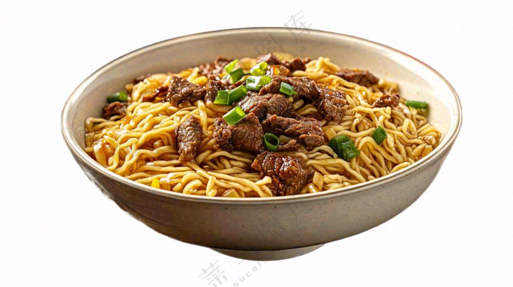 红烧牛肉面美食摄影图免抠