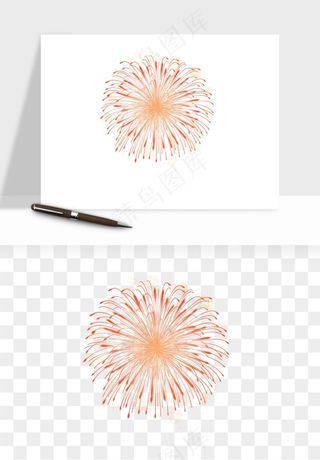 卡通烟花烟火礼花png免抠