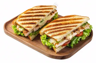 三明治汉堡摄影图免抠