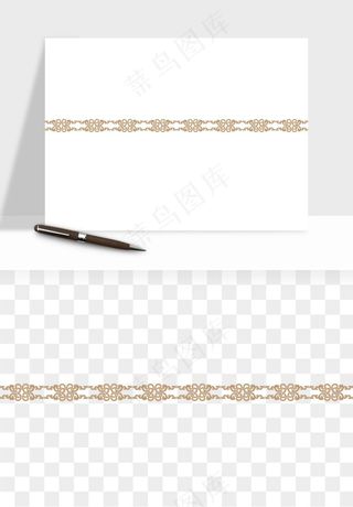 中式边框图案矢量png免抠