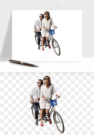 骑行人物自行车手png免抠