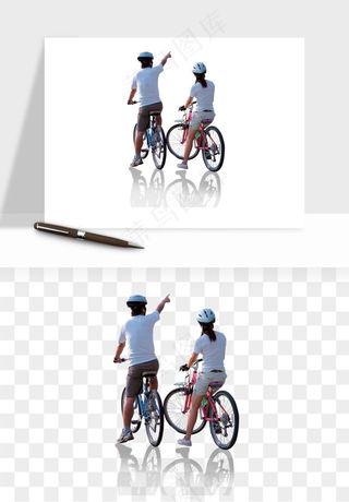 骑行人物自行车手png免抠