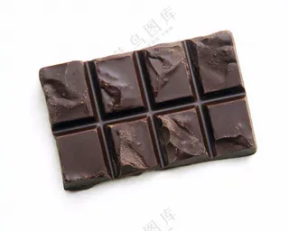 黑巧巧克力美味美食摄影图
