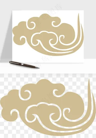 国潮祥云矢量png免抠