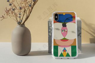 iPhoneX文创手机壳样机手机壳印花贴图样机-19
