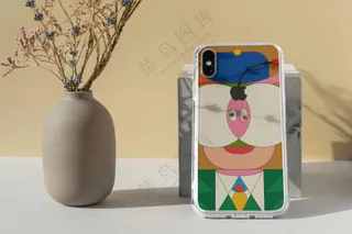 iPhoneX文创手机壳样机手机壳印花贴图样机-19