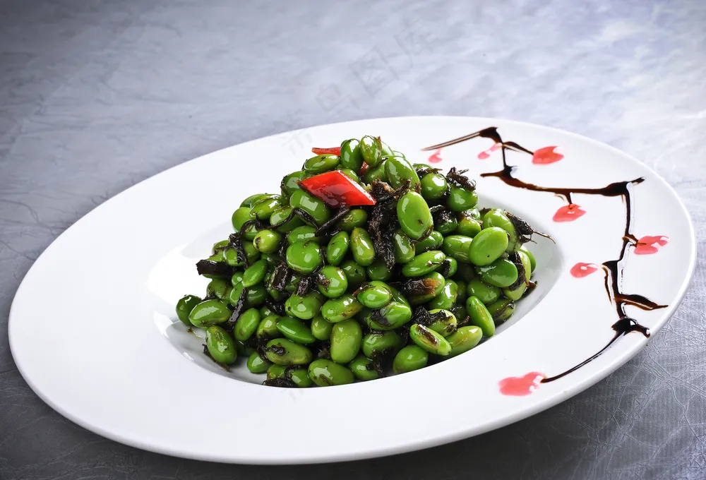 榄菜拌毛豆仁  38